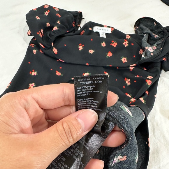 TOPSHOP PALERMO DITSY FLORAL TEA DRESS - Picture 8 of 8